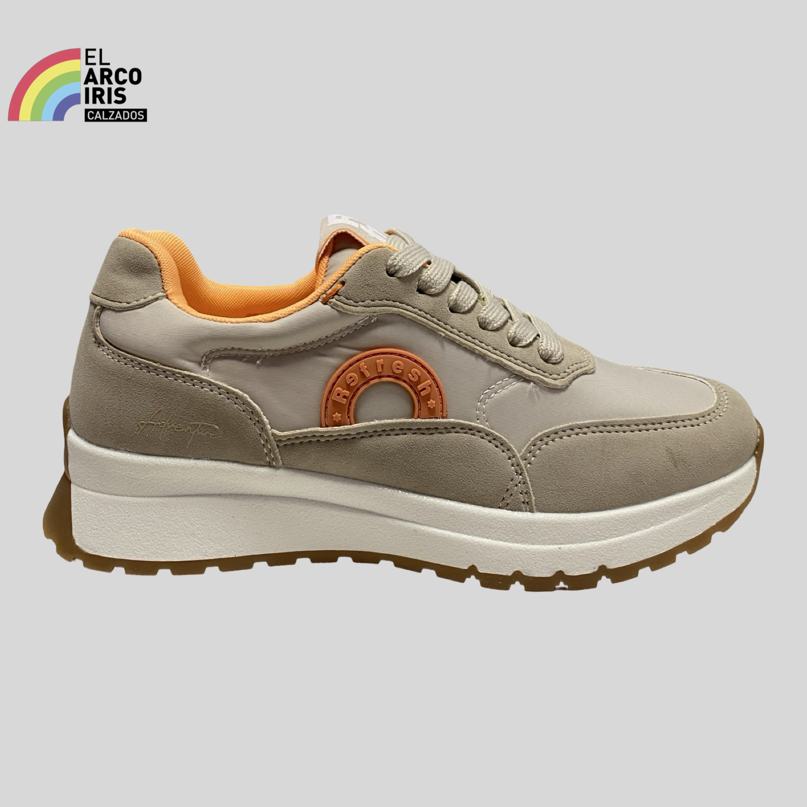 DEPORTIVA MUJER REFRESH 175054 BEIGE