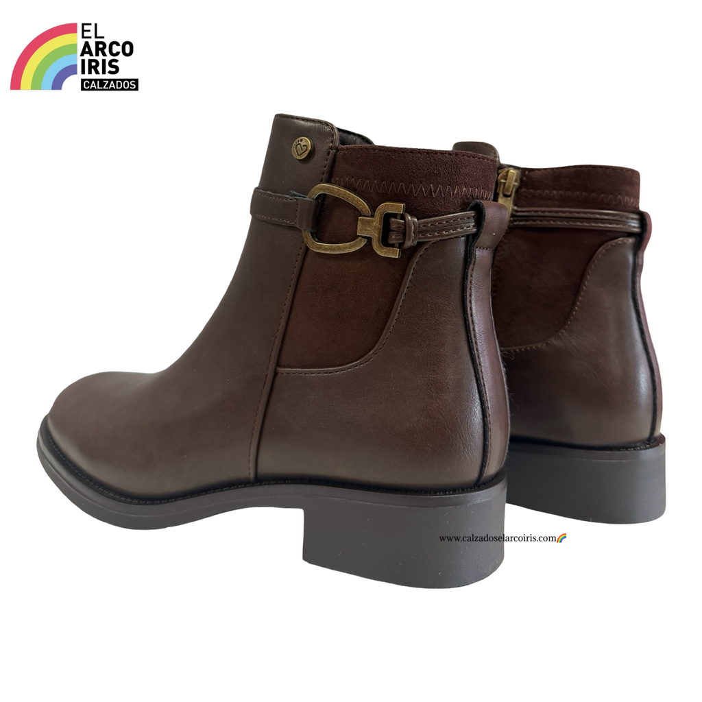 BOTIN MUJER PLANO AMARPIES 31185 CHOCOLATE