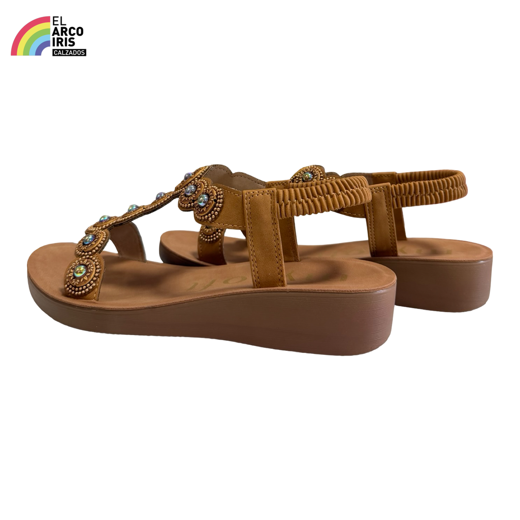 SANDALIA MUJER MYSOFT 26M176 MARRON