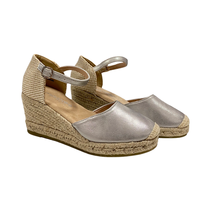 SANDALIA VALENCIANA MUJER AMARPIES 26484 PLATA