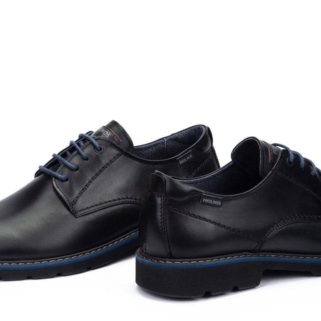 ZAPATO HOMBRE CORDONES PIKOLINOS ALARCON 4289 NEGRO