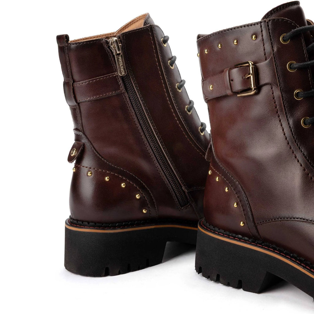 BOTA MUJER MILITAR PIKOLINOS 8702 CAOBA