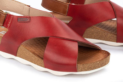 SANDALIA MUJER PIKOLINOS MAHON- 0912 ROJO