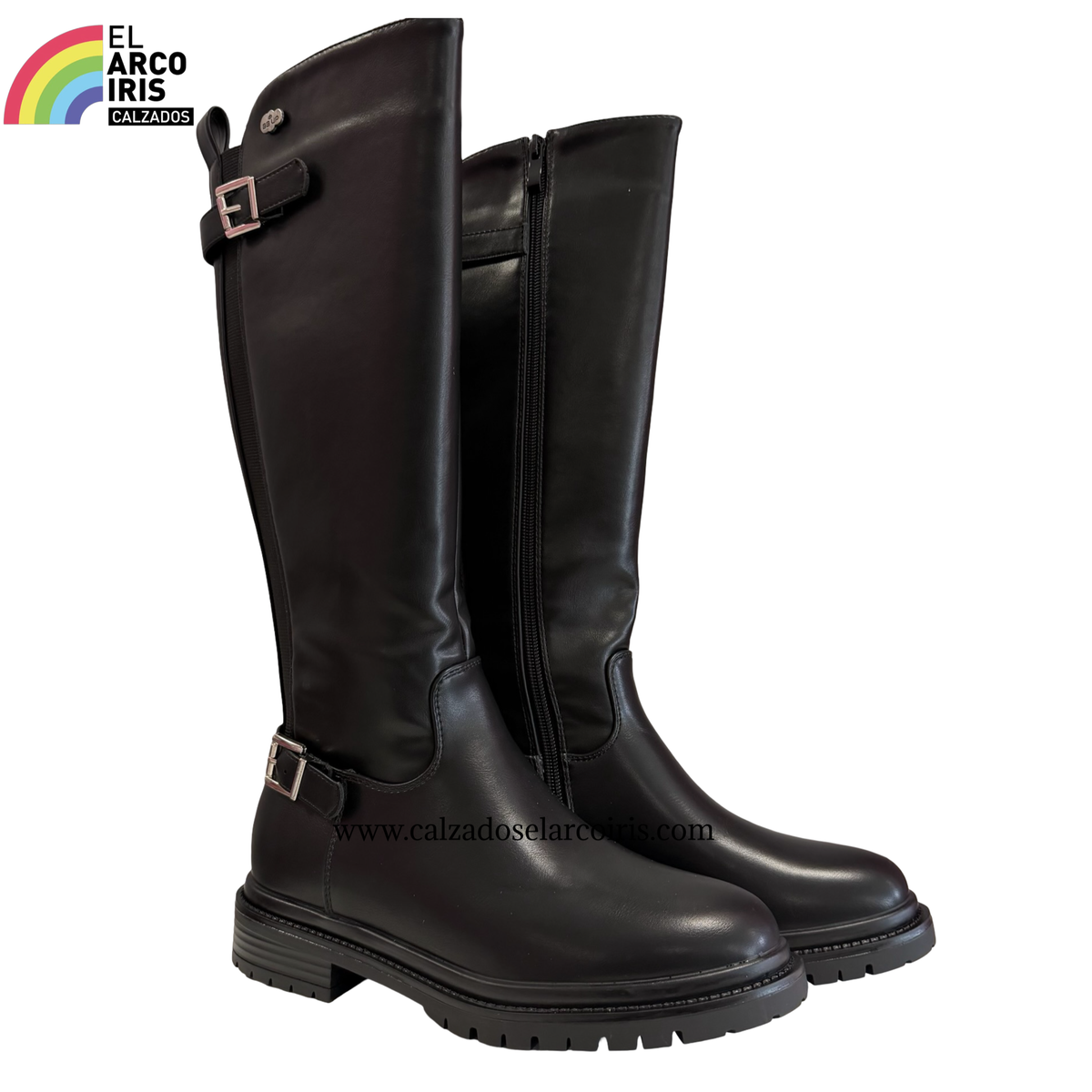 BOTA ALTA MUJER BBUP 2741 NEGRO