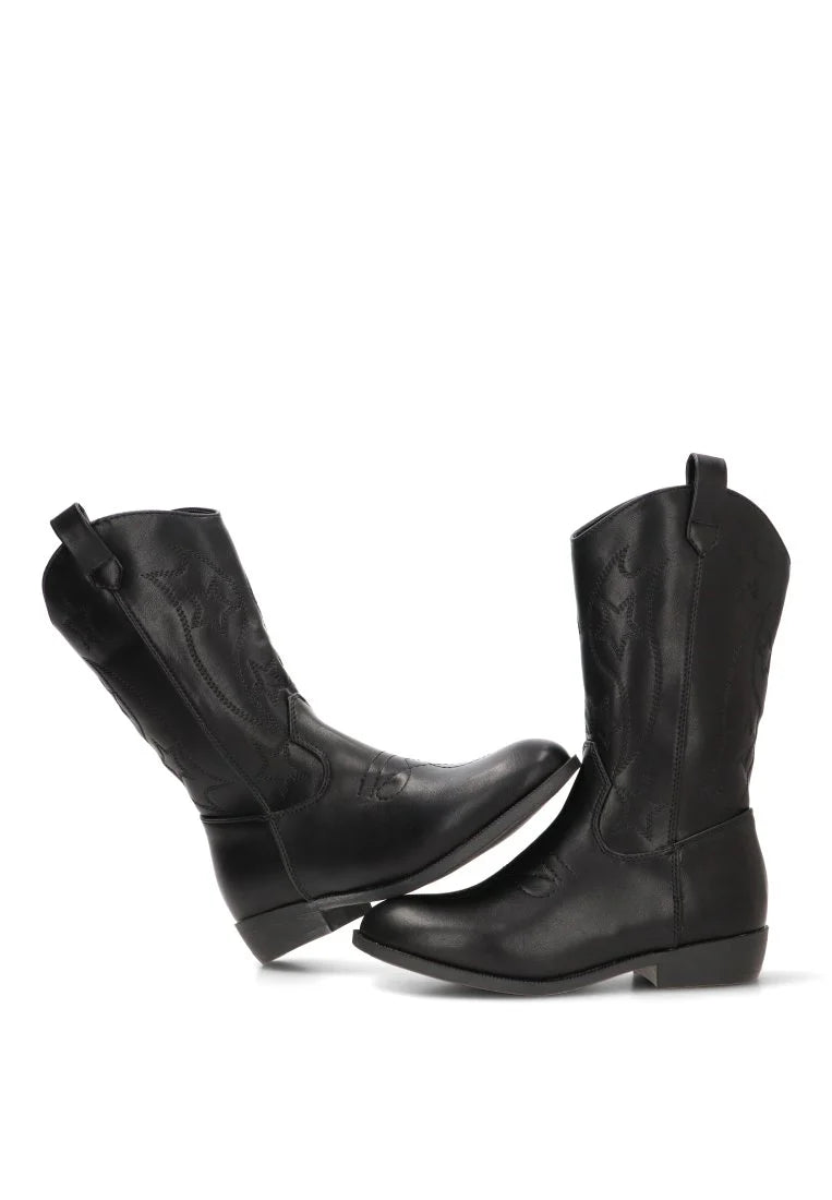 BOTA NIÑA COWBOY ETIKA 110583 NEGRO