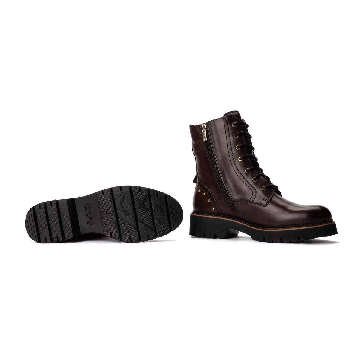 BOTA MUJER MILITAR PIKOLINOS 8702 CAOBA
