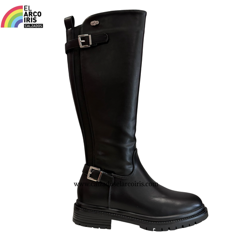 BOTA ALTA MUJER BBUP 2741 NEGRO