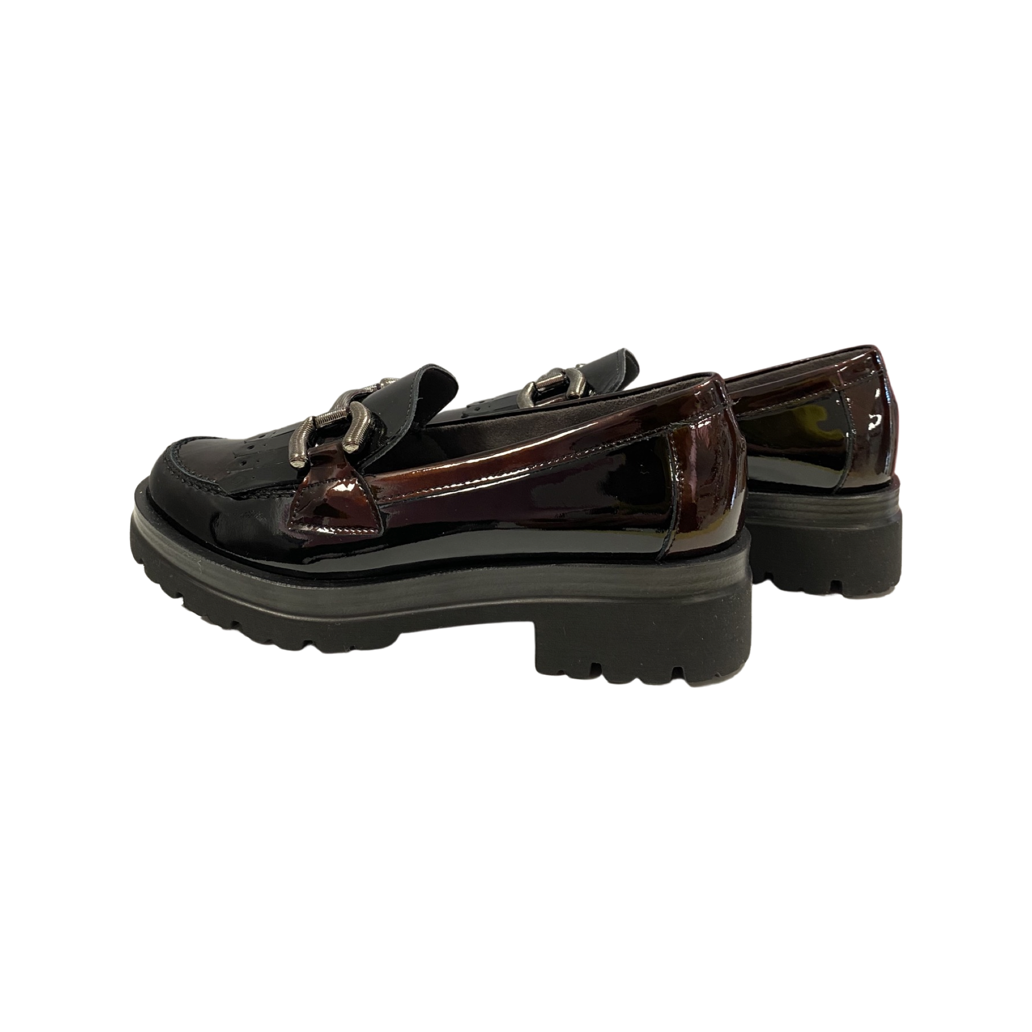 ZAPATO MUJER PITILLOS 5360 NEGRO-MARRÓN