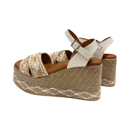 SANDALIA MUJER CAI 5476 BLANCO COMBI