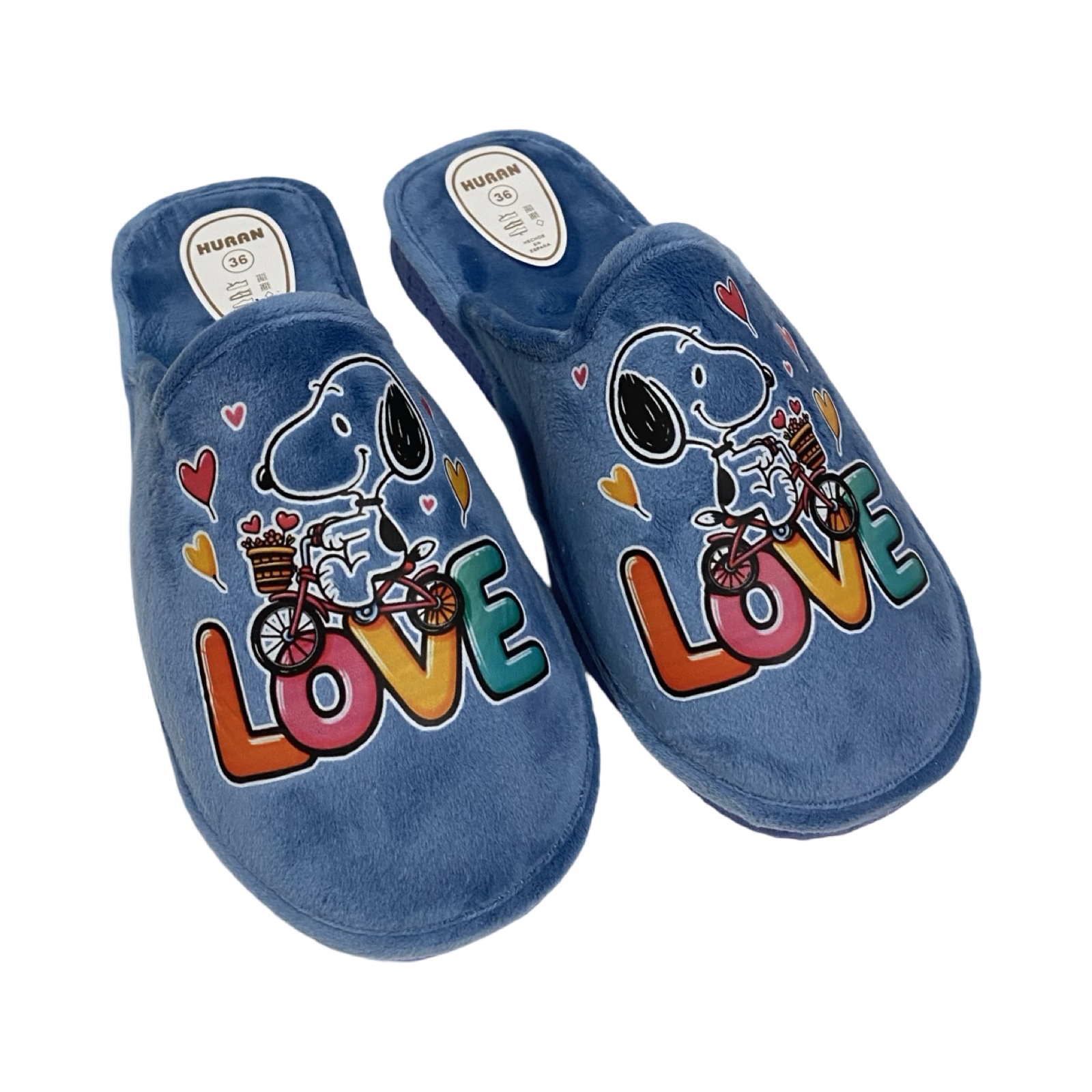 ZAPATILLA MUJER CASA SNOOPY HU- 400 AGUAMAR