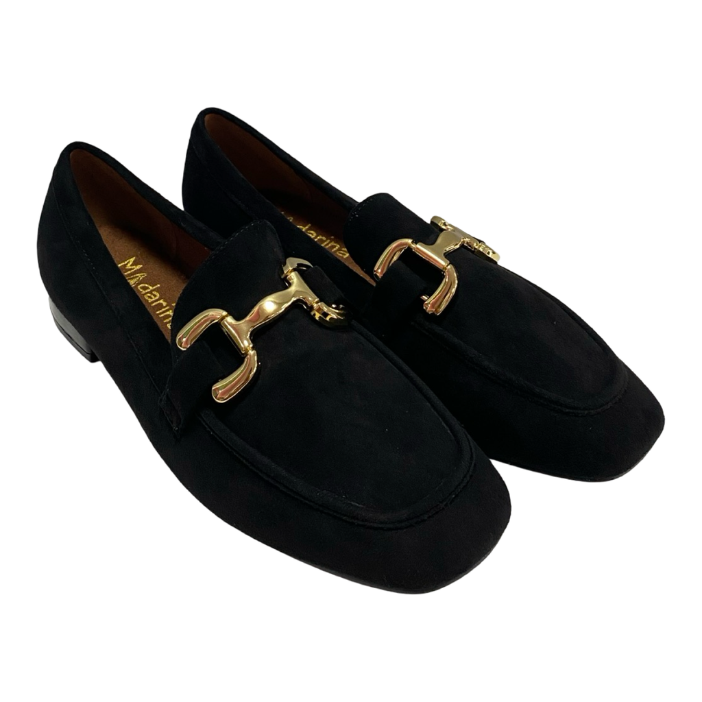ZAPATO MOCASIN MUJER MANDARINA 2301DF NEGRO