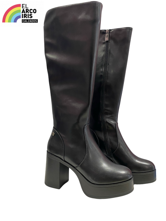 BOTA MUJER MUSTANG 53580 NEGRA