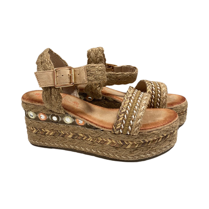 SANDALIA MUJER MANDARINA 725 DF BEIGE