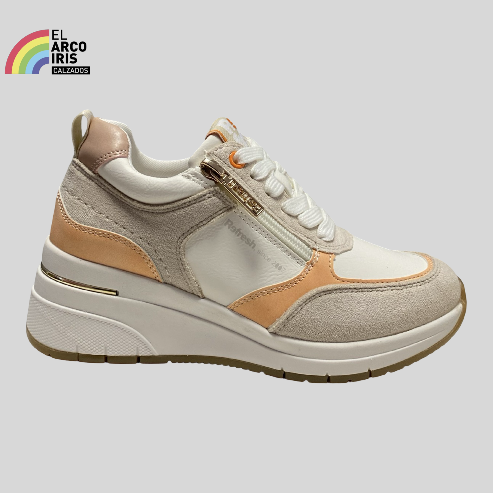 DEPORTIVA MUJER REFRESH 175051 BEIGE