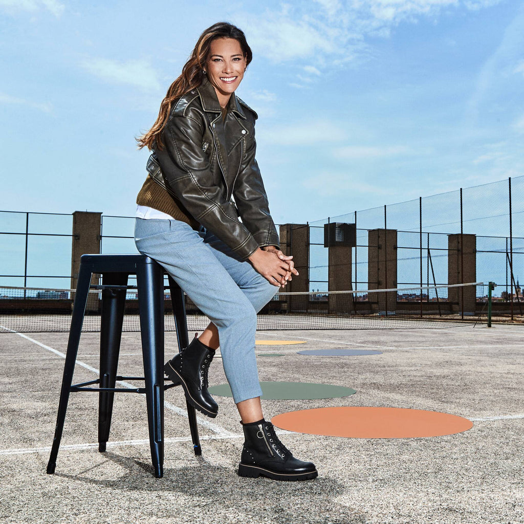 BOTA MUJER PIKOLINOS 8619 NEGRO