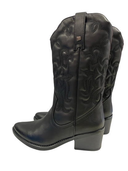 BOTA MUJER COWBOY MUSTANG 51964 NEGRO