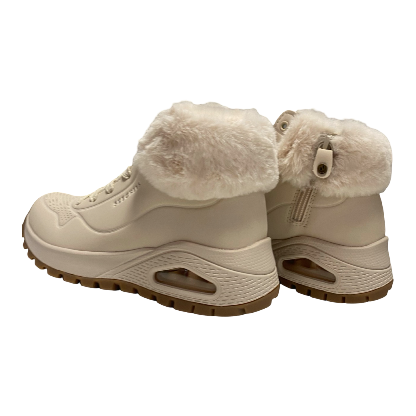 BOTA MUJER CORDONES SKECHERS 167274 NAT