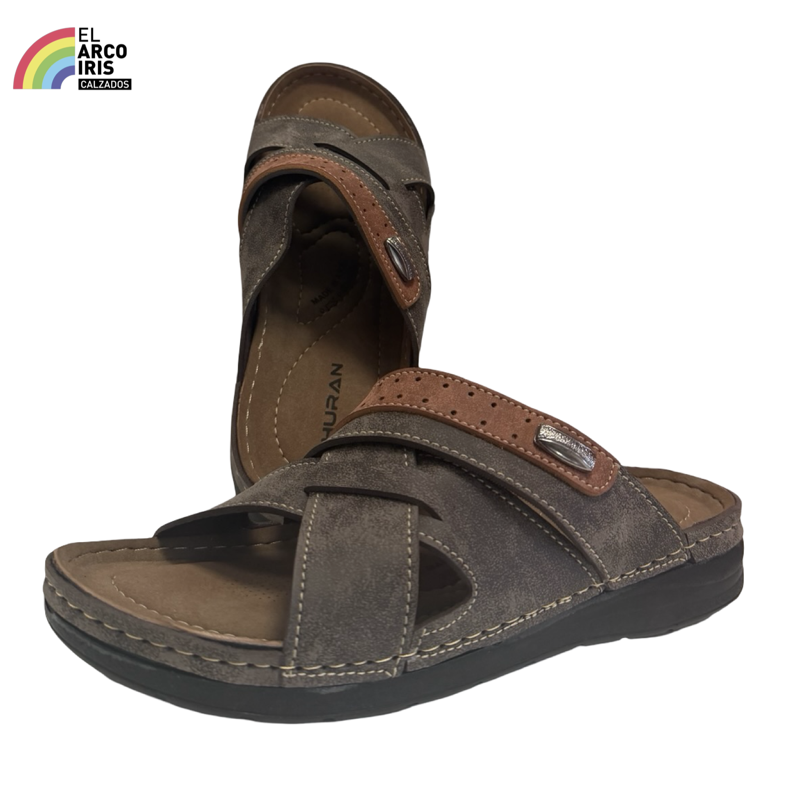 SANDALIA HOMBRE HU 606 MARRON