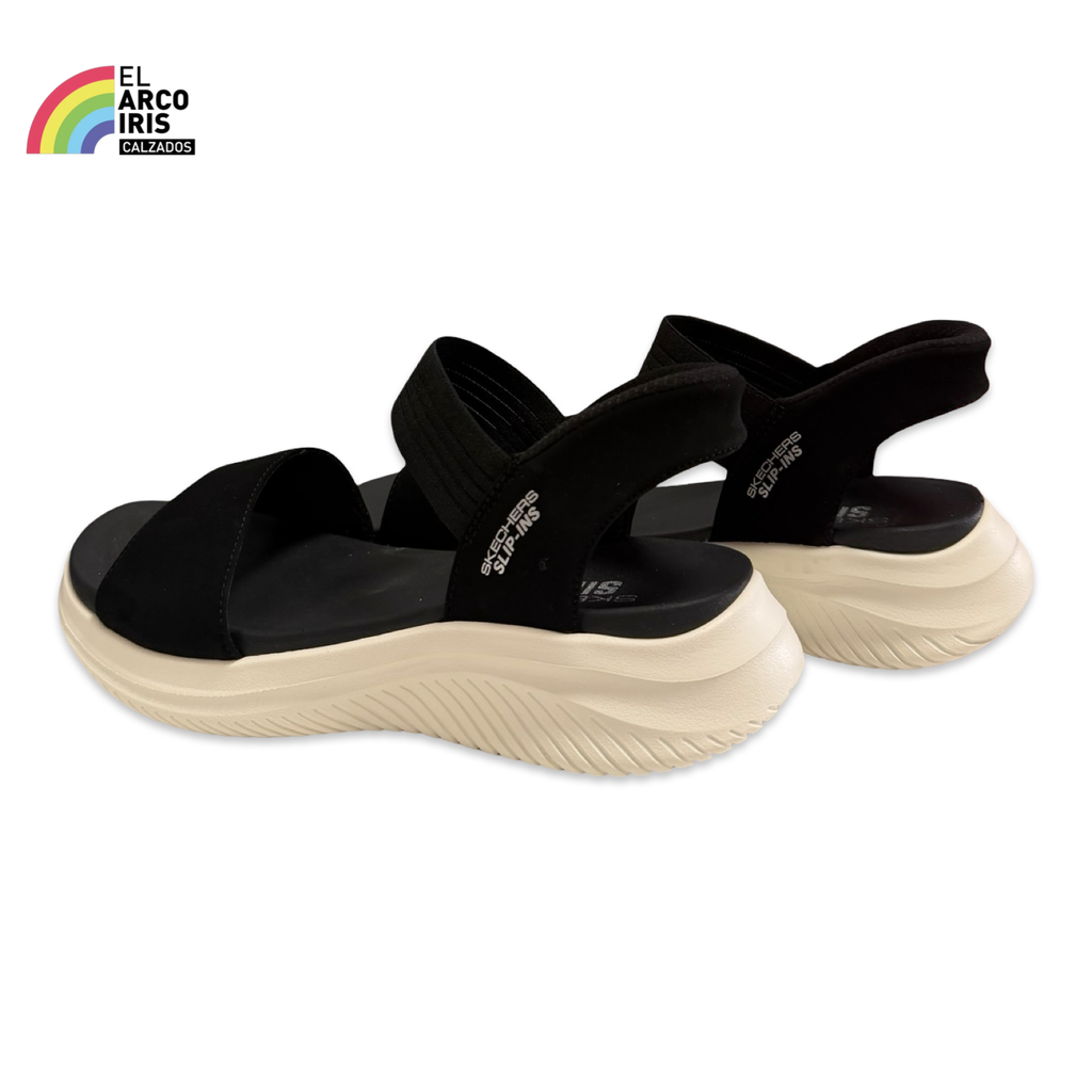 SANDALIA MUJER SKECHERS SLIP-INS BBK