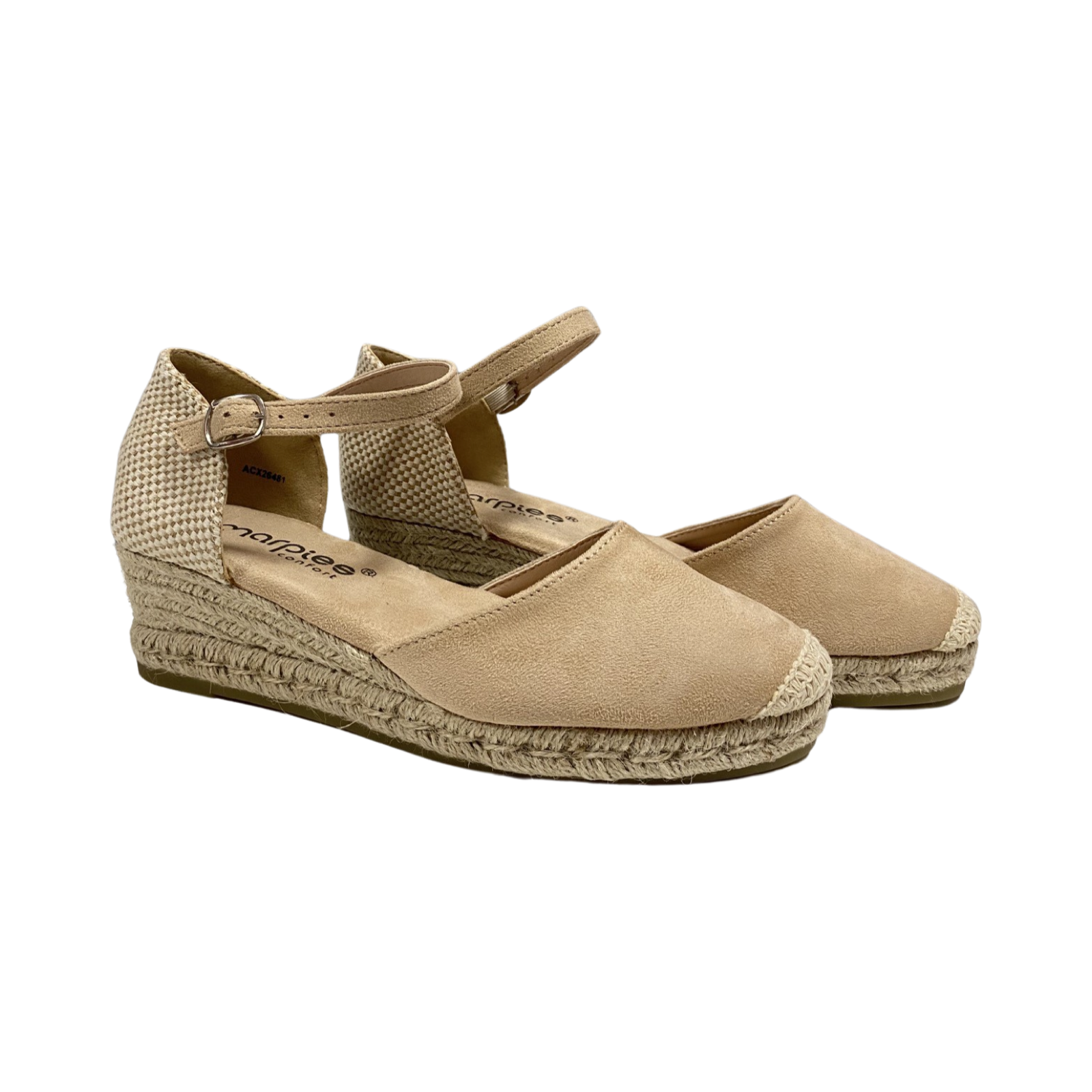 SANDALIA VALENCIANA MUJER AMARPIES 26481 BEIGE