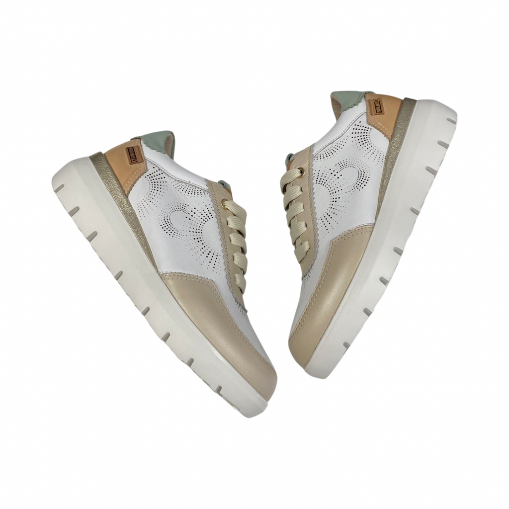 ZAPATO MUJER PIKOLINOS RUEDA 6553 BLANCO