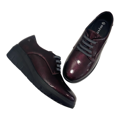 ZAPATO MUJER ELÁSTICO CUÑA BURDEOS MYSOFT 25M586