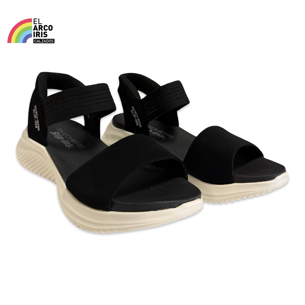 SANDALIA MUJER SKECHERS SLIP-INS BBK