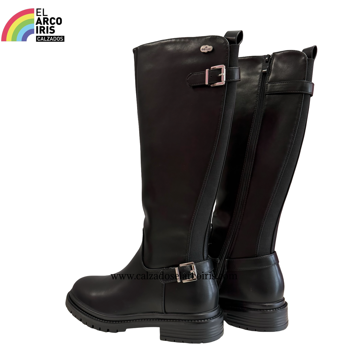 BOTA ALTA MUJER BBUP 2741 NEGRO