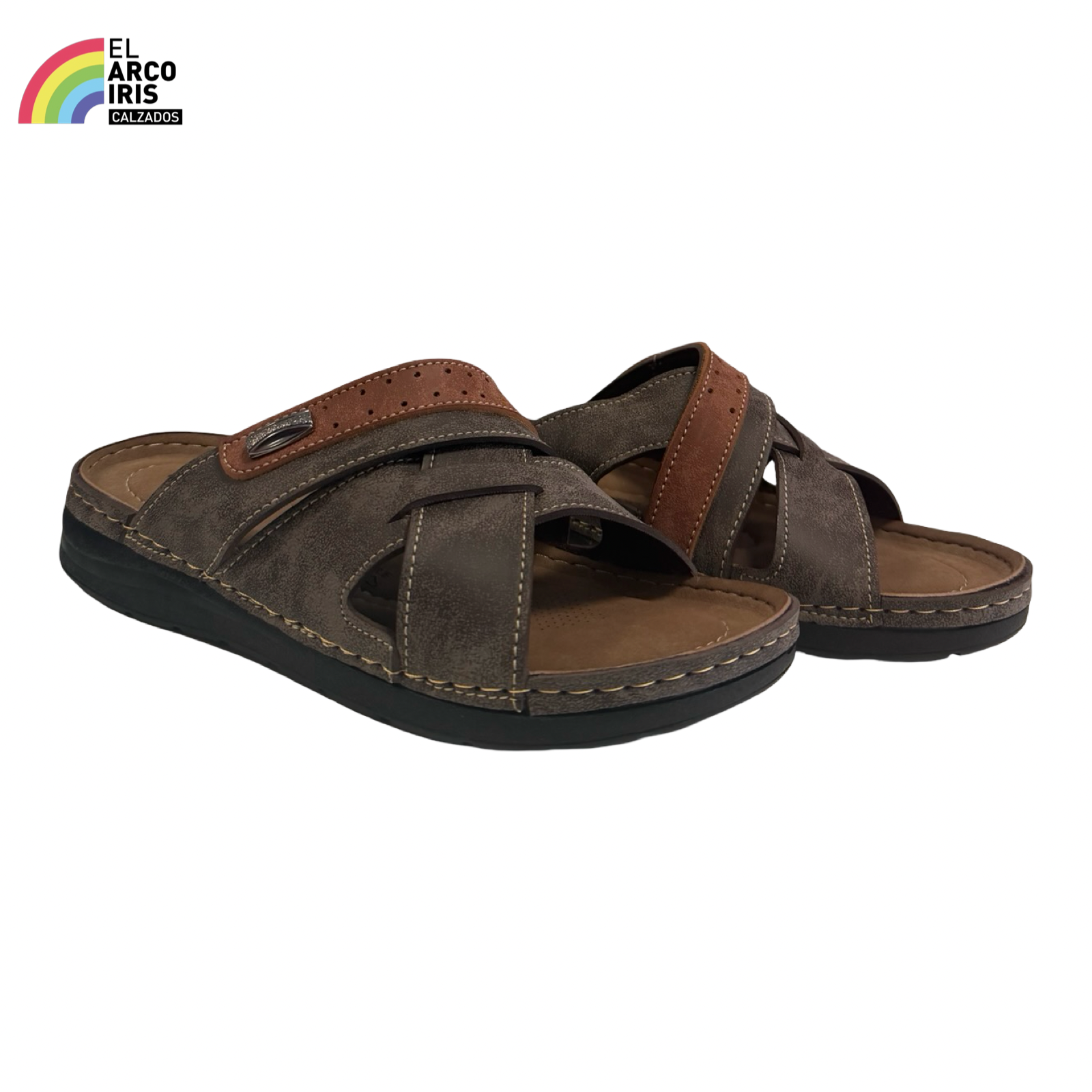 SANDALIA HOMBRE HU 606 MARRON
