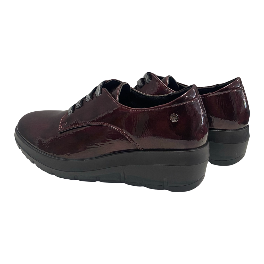 ZAPATO MUJER ELÁSTICO CUÑA BURDEOS MYSOFT 25M586