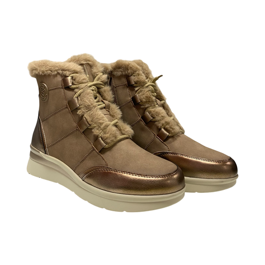 BOTIN MUJER CORDONES AMARPIES 27091 TAUPE