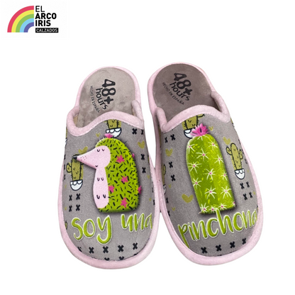 ZAPATILLA MUJER CASA 129215 GRIS