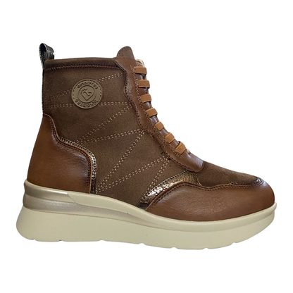 BOTÍN CONFORT ELÁSTICOS TAUPE SEÑORA AMARPIES 29422