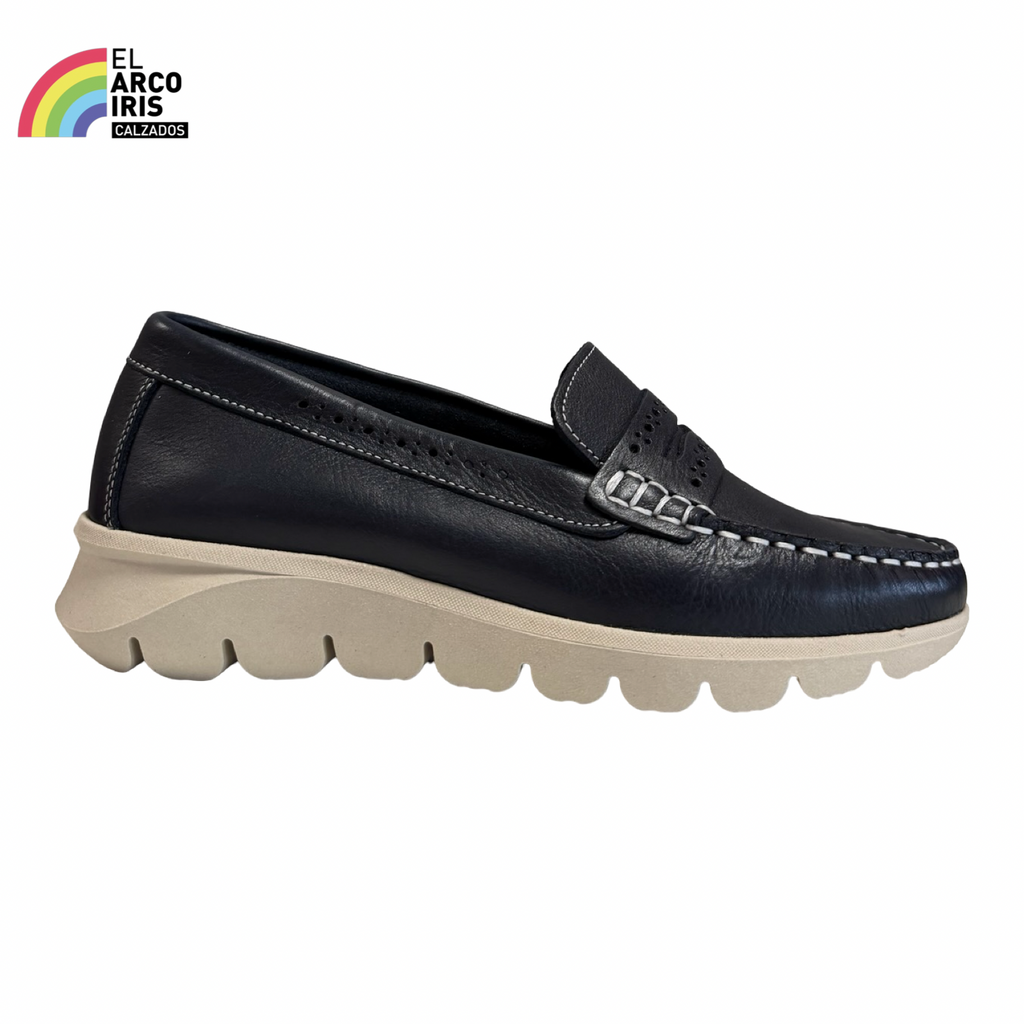ZAPATO MUJER MOCASIN 9273 MARINO