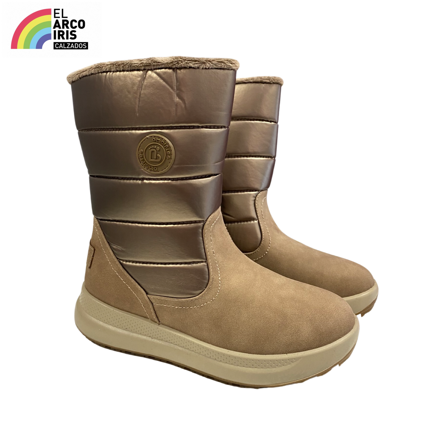 BOTA MUJER AMARPIES 25474 TAUPE