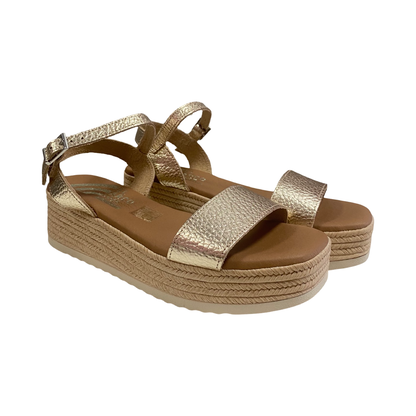 SANDALIA MUJER CAI 5700 CHAMPAN