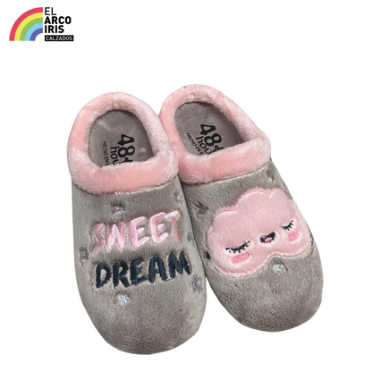 ZAPATILLA MUJER CASA 329007 NIEBLA