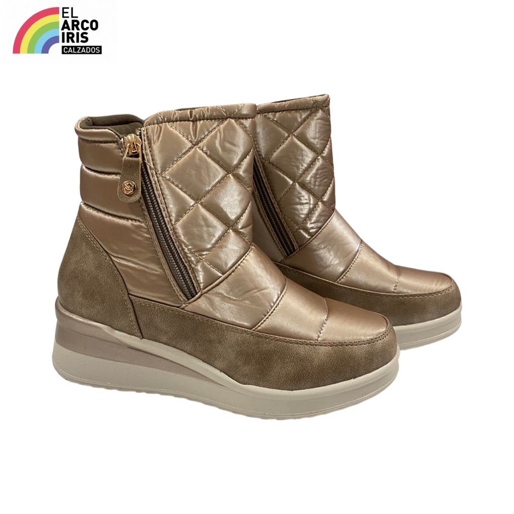 BOTIN MUJER MYSOFT 23M578 TAUPE