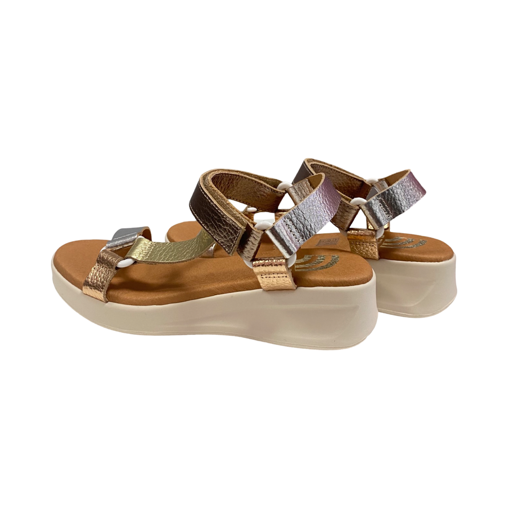 SANDALIA MUJER CAI 5407 PLATA COMBI