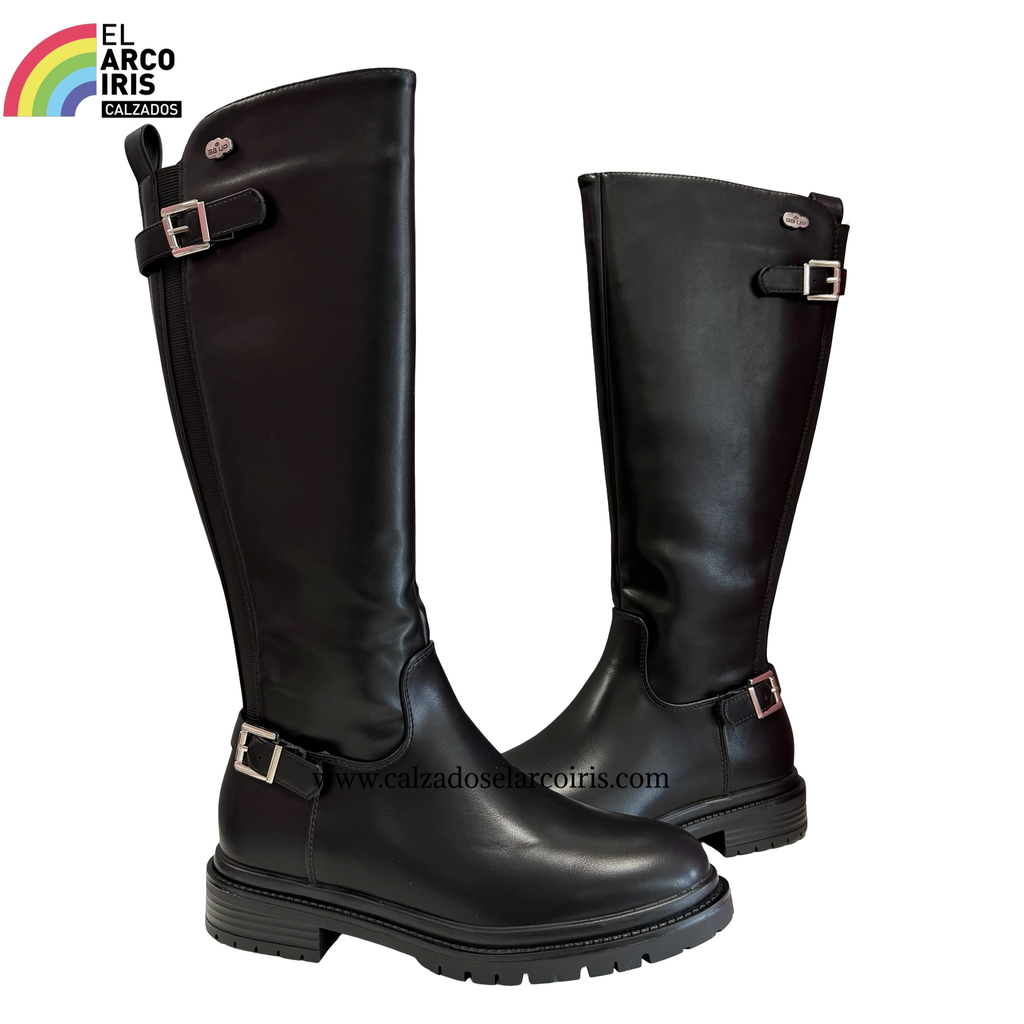 BOTA ALTA MUJER BBUP 2741 NEGRO