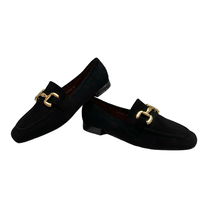 ZAPATO MOCASIN MUJER MANDARINA 2301DF NEGRO