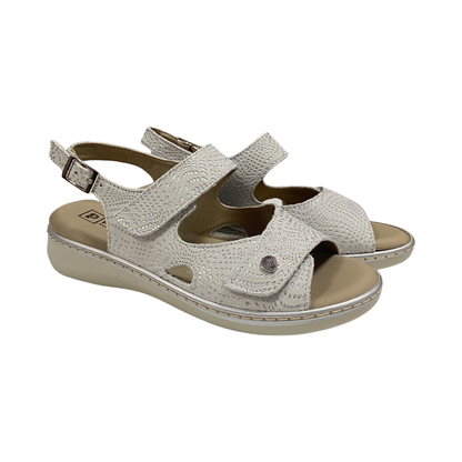 SANDALIA MUJER PITILLOS 5580 PLATA