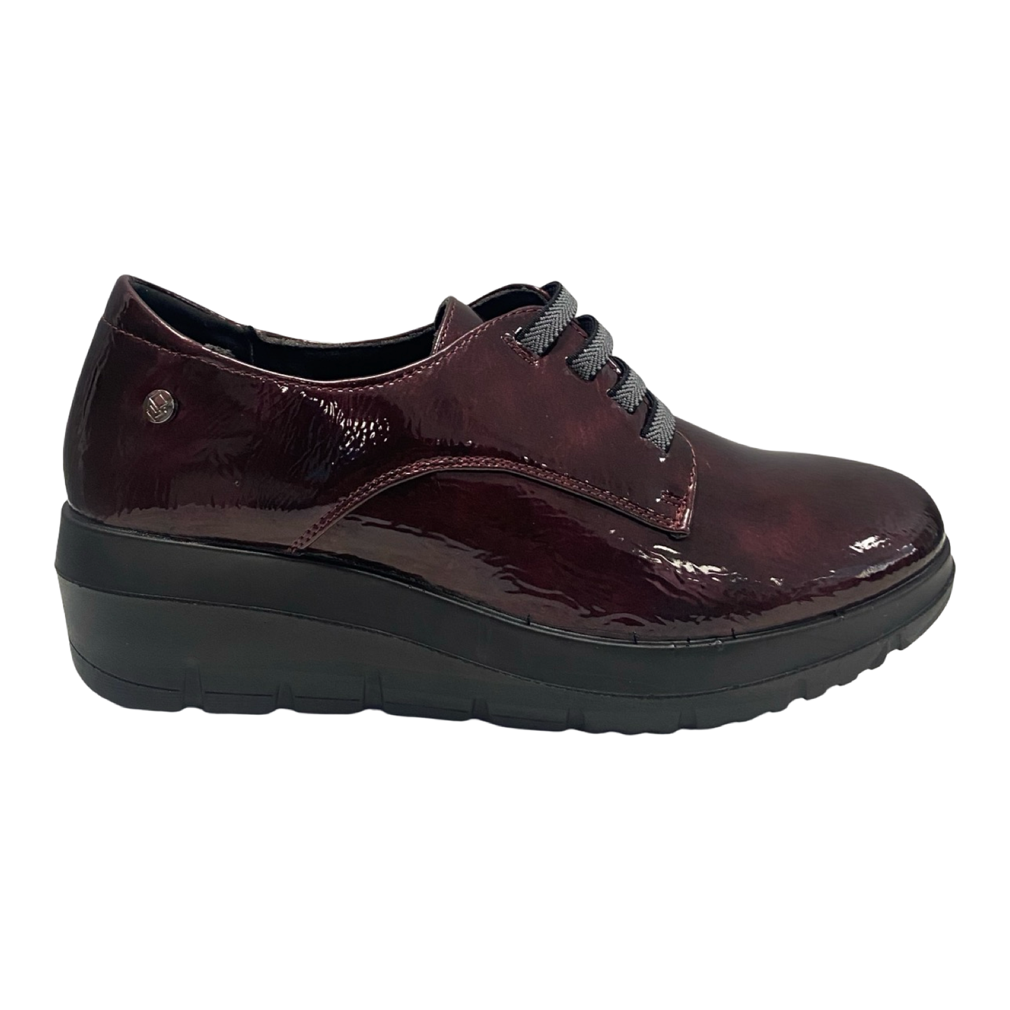 ZAPATO MUJER ELÁSTICO CUÑA BURDEOS MYSOFT 25M586