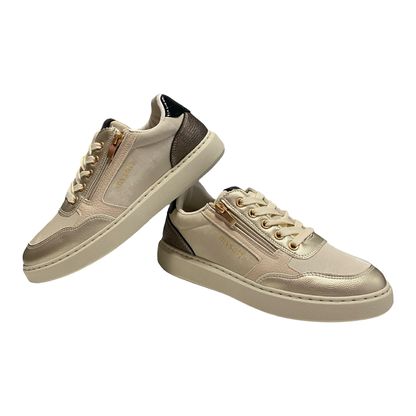 ZAPATO MUJER CREMALLERA BEIG/PLATINO MYSOFT 25M605