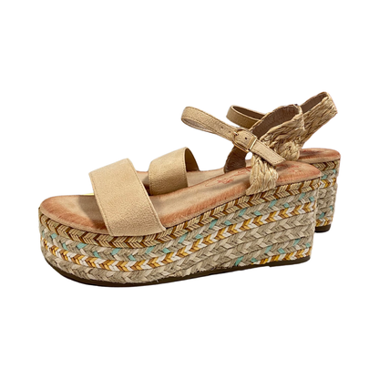 SANDALIA MUJER MANDARINA 817DF BEIGE