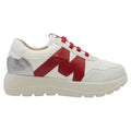 DEPORTIVO MUJER MYSOFT BLANCO -ROJO 26M264