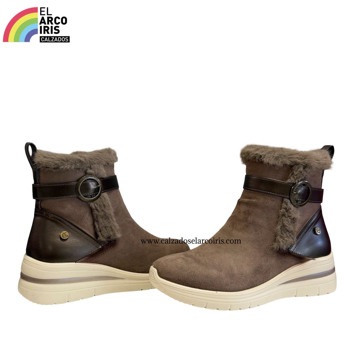BOTIN MUJER AMARPIES 31065 TAUPE