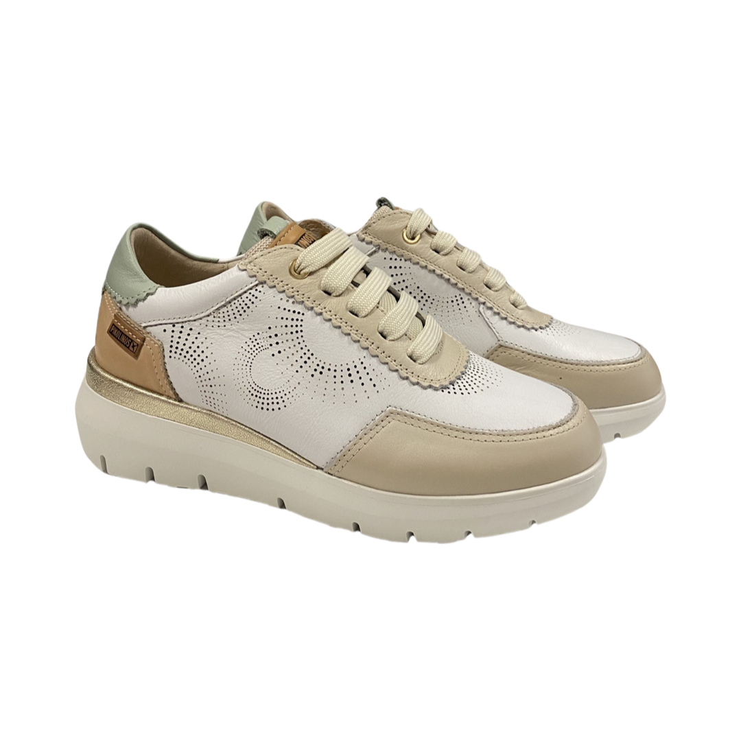 ZAPATO MUJER PIKOLINOS RUEDA 6553 BLANCO