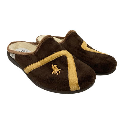 ZAPATILLA HOMBRE CASA ABIERTA POLO MARRÓN