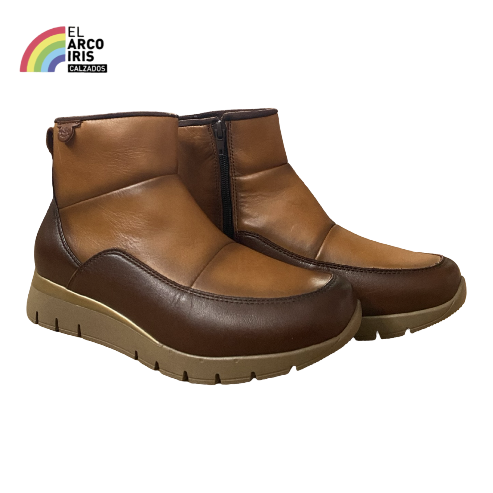 BOTA MUJER 48HORAS 422603/61 MOSTAZA/CUERO